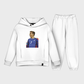 Детский костюм хлопок Oversize с принтом Antoine Griezmann в городе Новоалтайск,  |  | football | forward | griezmann | star | гризман | звезда | форвард | футбол