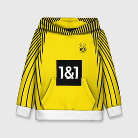 Детская толстовка 3D с принтом BORUSSIA DORTMUND БОРУССИЯ в городе Новоалтайск, 100% полиэстер | двухслойный капюшон со шнурком для регулировки, мягкие манжеты на рукавах и по низу толстовки, спереди карман-кенгуру с мягким внутренним слоем | borussia | champions | dortmund | football | haaland | soccer | uefa | world cup | боруссия | боруссия дортмунд | дортмунд | лига чемпионов | форма | формы | футбол | холанд | холланд | хооланд