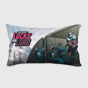 Подушка 3D антистресс с принтом Locke and load в городе Новоалтайск, наволочка — 100% полиэстер, наполнитель — вспененный полистирол | состоит из подушки и наволочки на молнии | game | games | pay day | payday | бандиты | грабители | зфн вфн | игра | игры | пэй дэй