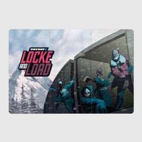 Магнитный плакат 3Х2 с принтом Locke and load в городе Новоалтайск, Полимерный материал с магнитным слоем | 6 деталей размером 9*9 см | game | games | pay day | payday | бандиты | грабители | зфн вфн | игра | игры | пэй дэй