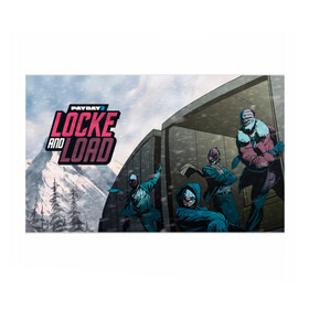 Бумага для упаковки 3D с принтом Locke and load в городе Новоалтайск, пластик и полированная сталь | круглая форма, металлическое крепление в виде кольца | game | games | pay day | payday | бандиты | грабители | зфн вфн | игра | игры | пэй дэй