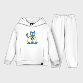Детский костюм хлопок Oversize с принтом Кот Врач Cat Doctor | Trust me в городе Новоалтайск,  |  | cat | cat merch | kitten | kitty | medic | trust me im doctor | wise cat | верь мне я доктор | врачеватель | доверие | доктор | киса | кот в халате | котёнок | котик | коты мерч | кошка | медик | медсестра | смешной кот | терапевт