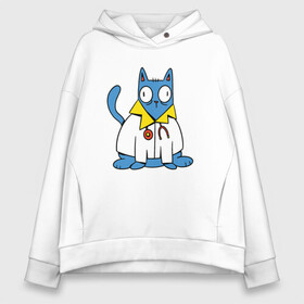 Женское худи Oversize хлопок с принтом Кот Врач Cat Doctor Trust me в городе Новоалтайск, френч-терри — 70% хлопок, 30% полиэстер. Мягкий теплый начес внутри —100% хлопок | боковые карманы, эластичные манжеты и нижняя кромка, капюшон на магнитной кнопке | cat | cat merch | kitten | kitty | medic | trust me im doctor | wise cat | верь мне я доктор | врачеватель | доверие | доктор | киса | кот в халате | котёнок | котик | коты мерч | кошка | медик | медсестра | смешной кот | терапевт