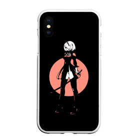 Чехол для iPhone XS Max матовый с принтом Nier Automata в городе Новоалтайск, Силикон | Область печати: задняя сторона чехла, без боковых панелей | 2b | action | anime girl | b2 | nier automata | nier gestalt | nier replicant | аниме девушка | воин | девушка с мечом | меч | ниар | ниар автомата | ниер автомата | нир | экшн