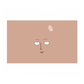 Бумага для упаковки 3D с принтом Сайтама One-Punch Man в городе Новоалтайск, пластик и полированная сталь | круглая форма, металлическое крепление в виде кольца | one punch man | аниме | лицо | приколы | сайтама | удар