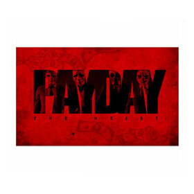 Бумага для упаковки 3D с принтом PAYDAY The Heist в городе Новоалтайск, пластик и полированная сталь | круглая форма, металлическое крепление в виде кольца | game | games | pay day | payday | бандиты | грабители | зфн вфн | игра | игры | пэй дэй
