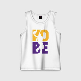 Детская майка хлопок с принтом Kobe Bryant в городе Новоалтайск,  |  | basketball | bryant | game | james | kobe | lakers | lebron | los angeles | nba | sport | streetball | баскетбол | баскетболист | брайант | джеймс | игра | игрок | коби | леброн | лейкерс | лос анджелес | мяч | нба | спорт | стритбол