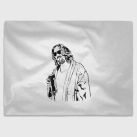 Плед 3D с принтом Большой Лебовски Big Lebowski в городе Новоалтайск, 100% полиэстер | закругленные углы, все края обработаны. Ткань не мнется и не растягивается | Тематика изображения на принте: abide | big | dude | jeff | lebowski | the | большой | лебовски | фильм | чувак