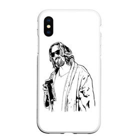 Чехол для iPhone XS Max матовый с принтом Большой Лебовски Big Lebowski в городе Новоалтайск, Силикон | Область печати: задняя сторона чехла, без боковых панелей | abide | big | dude | jeff | lebowski | the | большой | лебовски | фильм | чувак