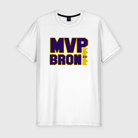 Мужская футболка хлопок Slim с принтом LeBron MVP в городе Новоалтайск, 92% хлопок, 8% лайкра | приталенный силуэт, круглый вырез ворота, длина до линии бедра, короткий рукав | basketball | bryant | game | james | kobe | lakers | lebron | los angeles | nba | sport | streetball | баскетбол | баскетболист | брайант | джеймс | игра | игрок | коби | леброн | лейкерс | лос анджелес | мяч | нба | спорт | стритбол