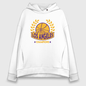 Женское худи Oversize хлопок с принтом Los Angeles Champions в городе Новоалтайск, френч-терри — 70% хлопок, 30% полиэстер. Мягкий теплый начес внутри —100% хлопок | боковые карманы, эластичные манжеты и нижняя кромка, капюшон на магнитной кнопке | basketball | bryant | game | james | kobe | lakers | lebron | los angeles | nba | sport | streetball | баскетбол | баскетболист | брайант | джеймс | игра | игрок | коби | леброн | лейкерс | лос анджелес | мяч | нба | спорт | стритбол