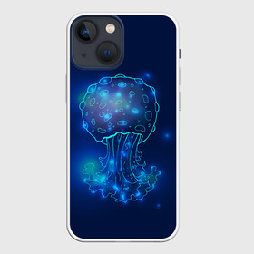 Чехол для iPhone 13 mini с принтом Медуза на  синем в городе Новоалтайск,  |  | jellyfish | medusa | жители | медуза | медузы | морские | океан