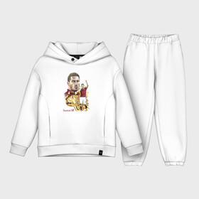 Детский костюм хлопок Oversize с принтом Francesco Totti   Roma   Italy   Captain в городе Новоалтайск,  |  | Тематика изображения на принте: football | legend | lion | roma | totti | италия | лев | легенда | тотти | футбол