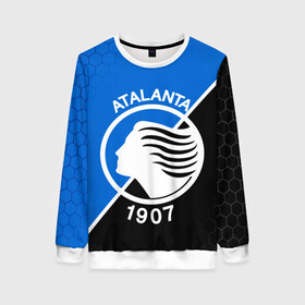 Женский свитшот 3D с принтом FC ATALANTA / ФК АТАЛАНТА  в городе Новоалтайск, 100% полиэстер с мягким внутренним слоем | круглый вырез горловины, мягкая резинка на манжетах и поясе, свободная посадка по фигуре | atalanta bergamasca calcio | fifa | football | football club. | sport | uefa | английская премьер лига | аталанта | лига финал | матч | спорт | уефа | финал | фифа | футбол | футбольный клуб