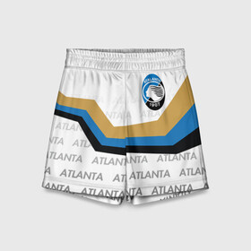 Детские спортивные шорты 3D с принтом FC ATALANTA ФК АТАЛАНТА в городе Новоалтайск,  100% полиэстер
 | пояс оформлен широкой мягкой резинкой, ткань тянется
 | atalanta bergamasca calcio | fifa | football | football club. | sport | uefa | английская премьер лига | аталанта | лига финал | матч | спорт | уефа | финал | фифа | футбол | футбольный клуб