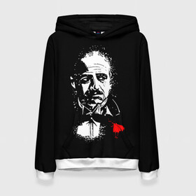 Женская толстовка 3D с принтом The Godfather / Крестный отец в городе Новоалтайск, 100% полиэстер  | двухслойный капюшон со шнурком для регулировки, мягкие манжеты на рукавах и по низу толстовки, спереди карман-кенгуру с мягким внутренним слоем. | corleone | gotfather | the godfather | vito andolini corleone | дон вито корлеоне | карлеоне | крестный отец | мафия | старые фильмы | татталья