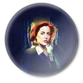 Значок с принтом Dana Scully в городе Новоалтайск,  металл | круглая форма, металлическая застежка в виде булавки | Тематика изображения на принте: dana | dana scully | fbi | fox | fox mulder | i want to believe | mulder | scully | the truth is out there | the x files | trust no one | x file | xfile | дана | дана скалли | малдер | секретные материалы | скалли | фбр | фокс | фокс малдер | х файл | хфа