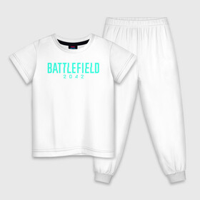 Детская пижама хлопок с принтом Battlefield 2042 logo в городе Новоалтайск, 100% хлопок |  брюки и футболка прямого кроя, без карманов, на брюках мягкая резинка на поясе и по низу штанин
 | action | battlefield 2042 | ea | future | nextgen | origin | pc | playstation | ps 5 | robot | sony | steam | valve | video games | war | weapon | xbox | батлфилд 2042 | будущее | валв | война | еа | игры | иксбокс | лого | некстген | ориджин | о