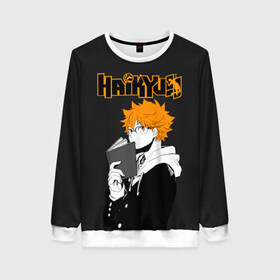 Женский свитшот 3D с принтом Шоё Хината | Haikyuu!! в городе Новоалтайск, 100% полиэстер с мягким внутренним слоем | круглый вырез горловины, мягкая резинка на манжетах и поясе, свободная посадка по фигуре | anime | haikyu | haikyuu | karasuno | аниме | волейбол | ворон | кагеяма | карасуно | кей | кенма | козуме | куроо | маленький гигант | манга | мяч | некома | ойкава | сатори | сёё | тендо | тобио | тоору | хайкью | хината