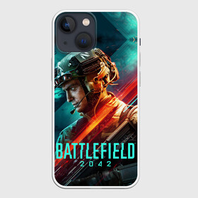 Чехол для iPhone 13 mini с принтом Battlefield 2042 Soldier в городе Новоалтайск,  |  | action | battlefield 2042 | ea | future | nextgen | origin | pc | playstation | ps 5 | robot | sony | steam | valve | video games | war | weapon | xbox | батлфилд 2042 | будущее | валв | война | еа | игры | иксбокс | лого | некстген | ориджин | о