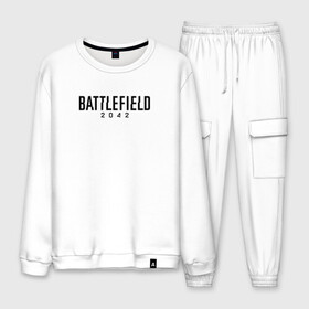 Мужской костюм хлопок с принтом BATTLEFIELD 2042 Батлфилд в городе Новоалтайск, 100% хлопок | на свитшоте круглая горловина, мягкая резинка по низу. Брюки заужены к низу, на них два вида карманов: два “обычных” по бокам и два объемных, с клапанами, расположенные ниже линии бедра. Брюки с мягкой трикотажной резинкой на поясе и по низу штанин. В поясе для дополнительного комфорта — широкие завязки | 2042 | battlefield | call | cod | counter | csgo | duty | game | rainbow | siege | six | strike | war | бателфилд | батла | батлфилд | боец | бэтлфилд | воин | война | игра | ксго | оружие | солдат | шутер