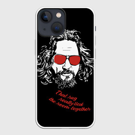 Чехол для iPhone 13 mini с принтом Большой Лебовский в городе Новоалтайск,  |  | dude | jeff bridges | the big lebowski | большой лебовский | джефф бриджес | красные очки | фильм | чувак