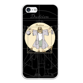 Чехол для iPhone 5/5S матовый с принтом Dudeism Большой Лебовский в городе Новоалтайск, Силикон | Область печати: задняя сторона чехла, без боковых панелей | dude | dudeism | jeff bridges | the big lebowski | большой лебовский | джефф бриджес | леонардо да винчи | модулор | фильм | чувак