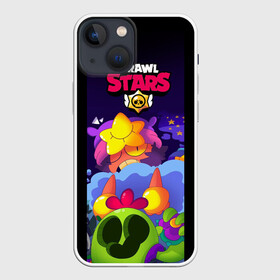 Чехол для iPhone 13 mini с принтом Сенди Спайк бравл в городе Новоалтайск,  |  | android | brawl | brawl stars | clash | game | squeak | stars | андроид | игра | мобильные игры | скуик