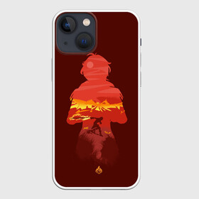 Чехол для iPhone 13 mini с принтом Genshin Impact. Diluc в городе Новоалтайск,  |  | Тематика изображения на принте: amber | anime | genshin impact | girl | jean | lisa | paimon | zelda | аниме | геншен импакт | геншин импакт | геншин эмпакт | девушка | лиза | паймон | пеймон | тян | эмбер | эмбир