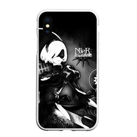 Чехол для iPhone XS Max матовый с принтом 2B Nier Automata в городе Новоалтайск, Силикон | Область печати: задняя сторона чехла, без боковых панелей | Тематика изображения на принте: 2b | 9s | a2 | emil | nier | nier automata | nier: automata | yorha | игры | нир | эмиль
