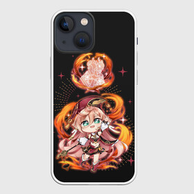 Чехол для iPhone 13 mini с принтом Chibi Yanfei GI в городе Новоалтайск,  |  | Тематика изображения на принте: amber | anime | genshin impact | girl | jean | lisa | paimon | zelda | аниме | геншен импакт | геншин импакт | геншин эмпакт | девушка | лиза | паймон | пеймон | тян | эмбер | эмбир