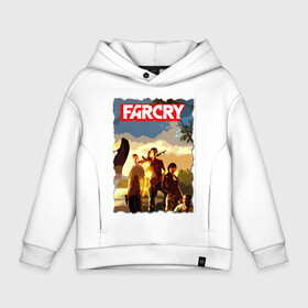 Детское худи Oversize хлопок с принтом FARCRY TROPIC 3 в городе Новоалтайск, френч-терри — 70% хлопок, 30% полиэстер. Мягкий теплый начес внутри —100% хлопок | боковые карманы, эластичные манжеты и нижняя кромка, капюшон на магнитной кнопке | farcry | fc 5 | fc5 | фар край