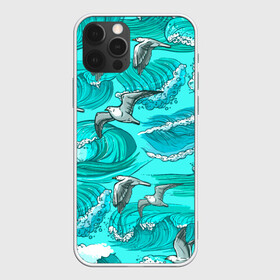 Чехол для iPhone 12 Pro Max с принтом Чайки в море в городе Новоалтайск, Силикон |  | волны | море | морские | птицы | чайка | чайки
