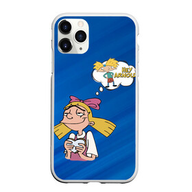 Чехол для iPhone 11 Pro матовый с принтом Хельга и Арнольд в городе Новоалтайск, Силикон |  | arnold | boy | cartoon | dream | face | girl | helga | hey arnold | love | nickelodeon | арнольд | девочка | детство | любовь | мальчик | мечта | мультик | никелодион | хельга