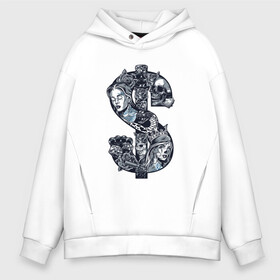 Мужское худи Oversize хлопок с принтом Tattoo style bucks в городе Новоалтайск, френч-терри — 70% хлопок, 30% полиэстер. Мягкий теплый начес внутри —100% хлопок | боковые карманы, эластичные манжеты и нижняя кромка, капюшон на магнитной кнопке | баксы | бриллиант | граната | девушка | девушка с тату | деньги | доллары | змея | змея надписи | игральные кубики | кастет | пистолет | розы | стиль тату | тату | цветы | череп