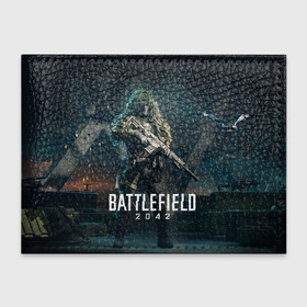 Обложка для студенческого билета с принтом BATTLEFIELD 2042 | Батлфилд в городе Новоалтайск, натуральная кожа | Размер: 11*8 см; Печать на всей внешней стороне | 2042 | battlefield | game | war | бателфилд | батла | батлфилд | боец | бэтлфилд | воин | война | игра | оружие | солдат | шутер