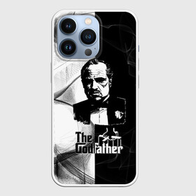 Чехол для iPhone 13 Pro с принтом Крёстный отец (The Godfather) в городе Новоалтайск,  |  | black and white | the godfather | the godfather drawing | the godfather movie | the godfather print | крестный отец | принт крестный отец | рисунок крестный отец | фильм крестный отец | черный и белый