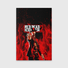 Обложка для паспорта матовая кожа с принтом RDR John Marston в городе Новоалтайск, натуральная матовая кожа | размер 19,3 х 13,7 см; прозрачные пластиковые крепления | Тематика изображения на принте: game | red dead | red dead redemption 2 | redemption 2 | rockstar games | бандиты | дикий запад | игры | ковбои | оружие