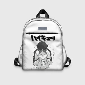 Детский рюкзак 3D с принтом Haikyu!! Кошка Некома в городе Новоалтайск, 100% полиэстер | лямки с регулируемой длиной, сверху петелька, чтобы рюкзак можно было повесить на вешалку. Основное отделение закрывается на молнию, как и внешний карман. Внутри дополнительный карман. По бокам два дополнительных кармашка | Тематика изображения на принте: anime | haikyu | haikyuu | ics | manga | neko | nekoma high | toritsu nekoma | аниме | волейбол | волейбольный клуб | ворон | иероглифы | кот | манга | мозаика | мяч | нога | средняя школа | старшая некома | хаику | хаикую