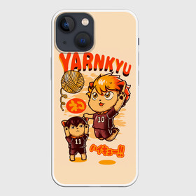Чехол для iPhone 13 mini с принтом YARNKYU Haikyu | ЯКУ Хайкью в городе Новоалтайск,  |  | anime | haikyu | haikyuu | manga | nekoma high | toritsu nekoma kk | yaku morisuke | аниме | волейбол | волейбольный клуб | котята | манга | мориске яку | мяч | номер 3 | старшая некома | хаику | хаикую