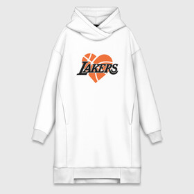 Платье-худи хлопок с принтом Love Lakers в городе Новоалтайск,  |  | basketball | bryant | game | james | kobe | lakers | lebron | los angeles | nba | sport | streetball | баскетбол | баскетболист | брайант | джеймс | игра | игрок | коби | леброн | лейкерс | лос анджелес | мяч | нба | спорт | стритбол