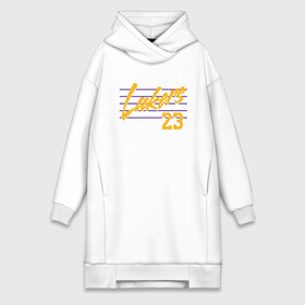Платье-худи хлопок с принтом Lakers 23 в городе Новоалтайск,  |  | basketball | bryant | game | james | kobe | lakers | lebron | los angeles | nba | sport | streetball | баскетбол | баскетболист | брайант | джеймс | игра | игрок | коби | леброн | лейкерс | лос анджелес | мяч | нба | спорт | стритбол