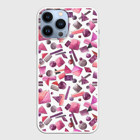 Чехол для iPhone 13 Pro Max с принтом Геометрический розовый в городе Новоалтайск,  |  | Тематика изображения на принте: abstraction | geometric | light | pink | withe | абстракция | белый | геометрический | геометрия | квадрат | круг | линии | розовый | светлый | треугольник