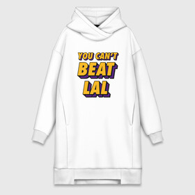 Платье-худи хлопок с принтом Cant Beat LAL в городе Новоалтайск,  |  | basketball | bryant | game | james | kobe | lakers | lebron | los angeles | nba | sport | streetball | баскетбол | баскетболист | брайант | джеймс | игра | игрок | коби | леброн | лейкерс | лос анджелес | мяч | нба | спорт | стритбол