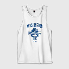 Мужская майка хлопок с принтом Washington Basketball в городе Новоалтайск, 100% хлопок |  | basketball | game | nba | sport | streetball | washington | баскетбол | баскетболист | вашингтон | игра | игрок | мяч | нба | спорт | стритбол | тренер