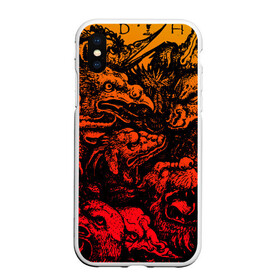 Чехол для iPhone XS Max матовый с принтом Grotesque animals в городе Новоалтайск, Силикон | Область печати: задняя сторона чехла, без боковых панелей | голова | гротеск | животные | звери | искусство | клыки | монстр | оскал | пасть | ретро | старый | страшный
