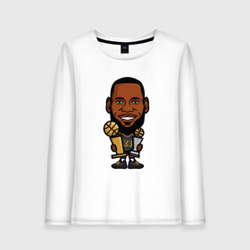 Женский лонгслив хлопок с принтом Lebron Champion в городе Новоалтайск, 100% хлопок |  | basketball | bryant | game | james | kobe | lakers | lebron | los angeles | nba | sport | streetball | баскетбол | баскетболист | брайант | джеймс | игра | игрок | коби | леброн | лейкерс | лос анджелес | мяч | нба | спорт | стритбол