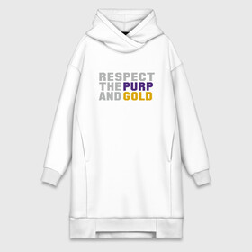 Платье-худи хлопок с принтом Respect Lakers в городе Новоалтайск,  |  | basketball | bryant | game | james | kobe | lakers | lebron | los angeles | nba | sport | streetball | баскетбол | баскетболист | брайант | джеймс | игра | игрок | коби | леброн | лейкерс | лос анджелес | мяч | нба | спорт | стритбол