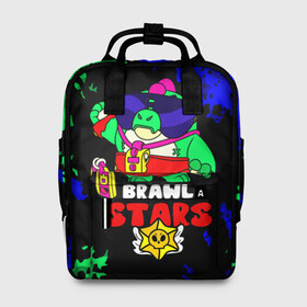 Женский рюкзак 3D с принтом Buzz Базз Brawl Stars в городе Новоалтайск, 100% полиэстер | лямки с регулируемой длиной, сверху ручки, чтобы рюкзак нести как сумку. Основное отделение закрывается на молнию, как и внешний карман. Внутри два дополнительных кармана, один из которых закрывается на молнию. По бокам два дополнительных кармашка, куда поместится маленькая бутылочка
 | born bad buzz | brawl stars | buzz | griff | базз | басс | боец | бравл старс | бравлер | браво старс | грифф | детские игры | детям | персонажи игр