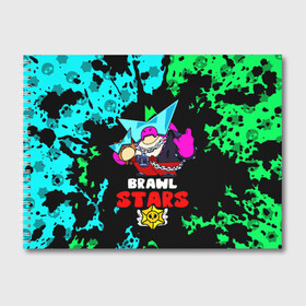 Альбом для рисования с принтом Плохиш Базз, Buzz Brawl Stars в городе Новоалтайск, 100% бумага
 | матовая бумага, плотность 200 мг. | Тематика изображения на принте: born bad buzz | brawl stars | buzz | griff | базз | басс | боец | бравл старс | бравлер | браво старс | грифф | детские игры | детям | персонажи игр